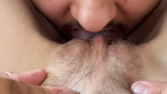 Skinny Blonde Gets Her Tight Pussy Licked In Close-Up