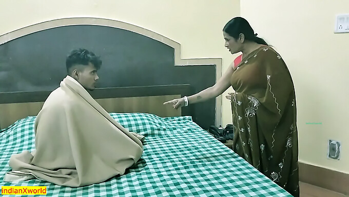 Indian Mature Stepmom Dominates Her Step Son In A Hardcore Video!